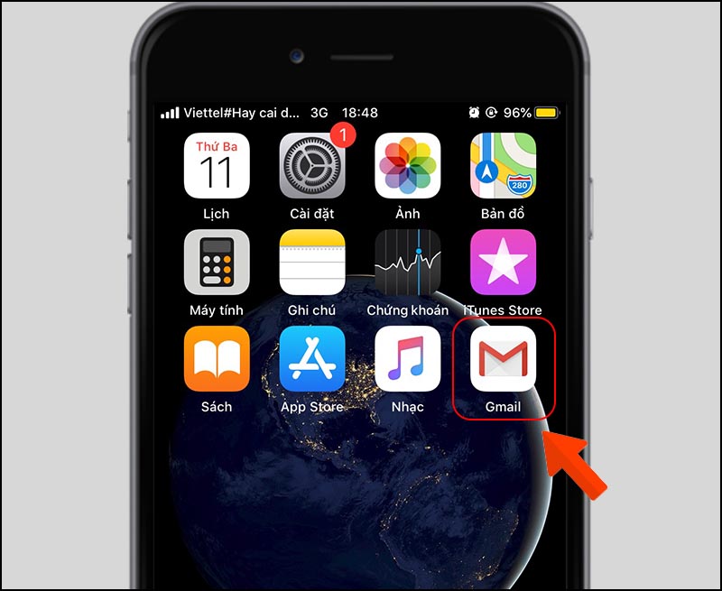 Truy cập ứng dụng Gmail